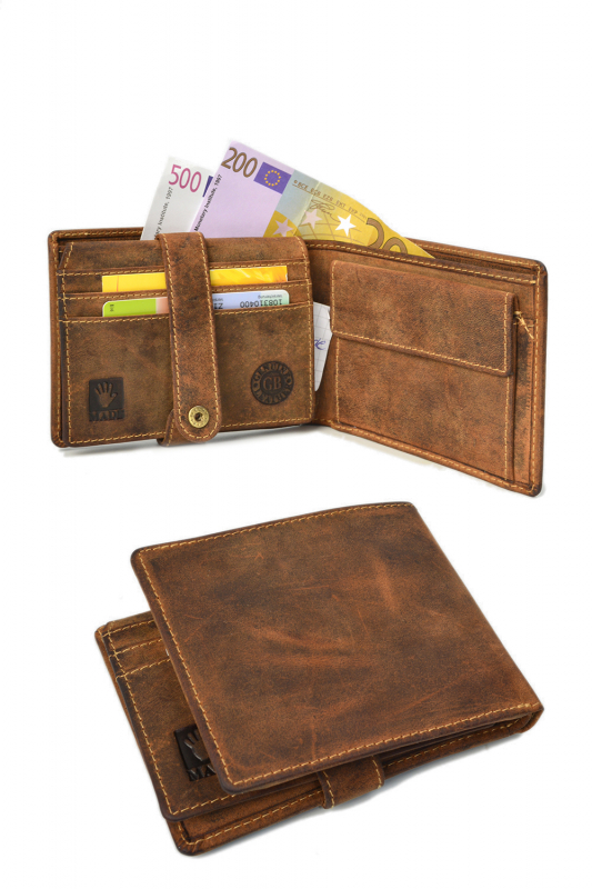 Vintage-Leder Geldbörse braun